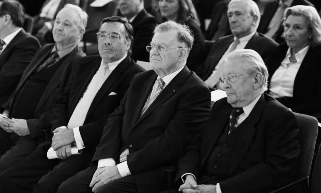 Verleihunng des Innovationspreises DIESELMEDAILLE mit Mario Ohoven und Erwin Teufel